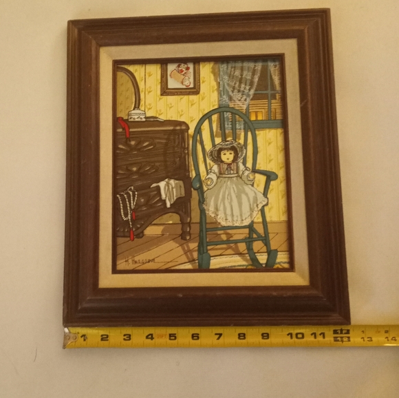 H. Hargrove Seriograph Doll in Rocking Chair - Picture 8 of 8